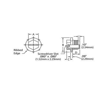 BL Series UNF Standard Threaded Plugs with Optional O-Ring - Image 2