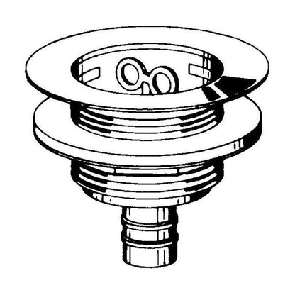 2-Inch Chrome Strainer for Plumbing Equipment - Image 2