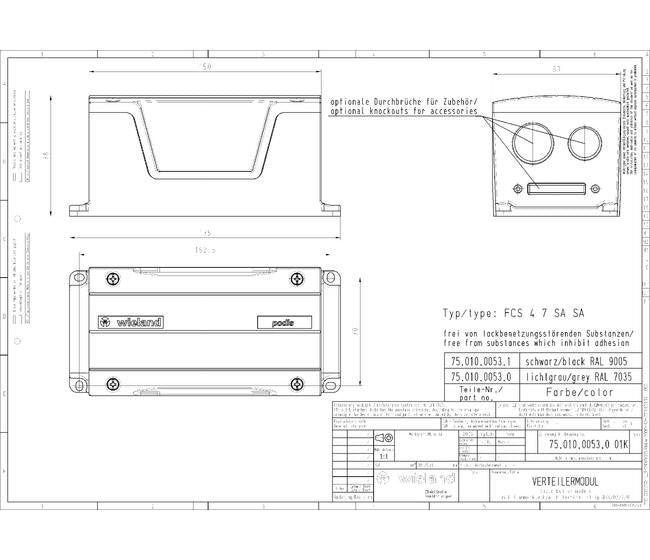 Wieland FCS 4 7 SA SA SW Distribution Module - Image 2