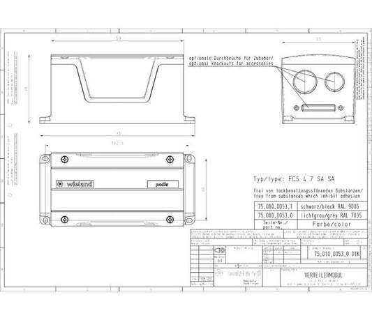 Wieland FCS 4 7 SA SA SW Distribution Module - Image 2