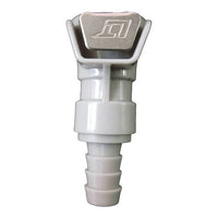 20 IHBS Gray Chemical-Resistant Polypropylene Quick Coupling
