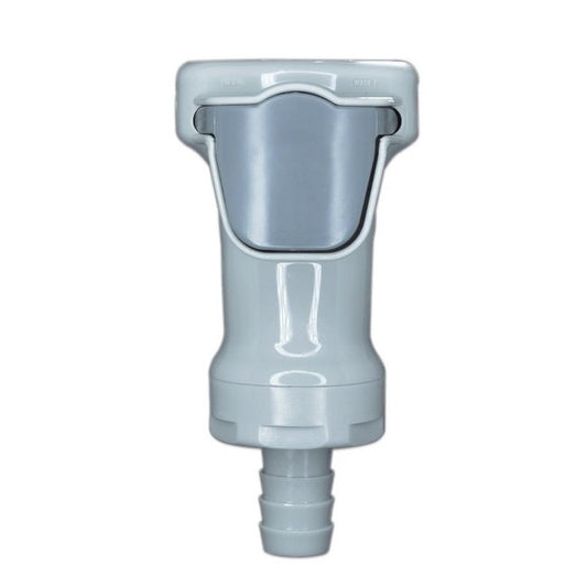 Gamma Sterilizable Polypropylene Quick Coupling - 3/8" ID Valved Medical-Grade 50PPV SE2 Series - Image 1