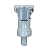 Gamma Sterilizable Polypropylene Quick Coupling - 1/4 in ID, Valved, Medical-Grade