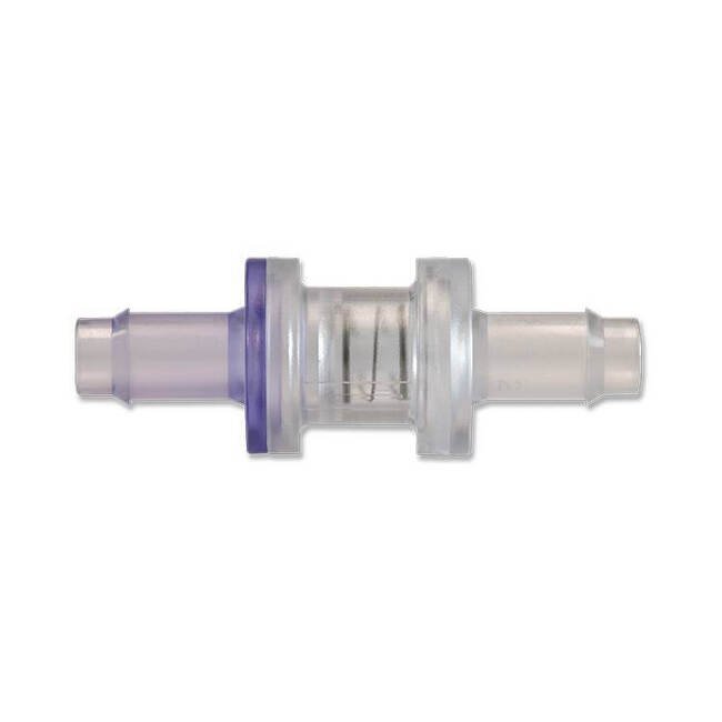 Polycarbonate Poppet Check Valve - 3/16" Barb Size, Inline Spring-Loaded - Image 1