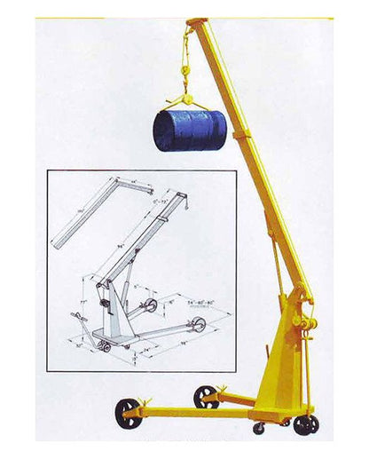 Hydraulic Floor Crane with Engine - Image 1