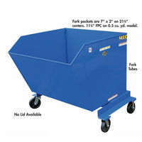 Heavy-Duty Portable Steel Hopper - 58 Inch by 59 Inch
