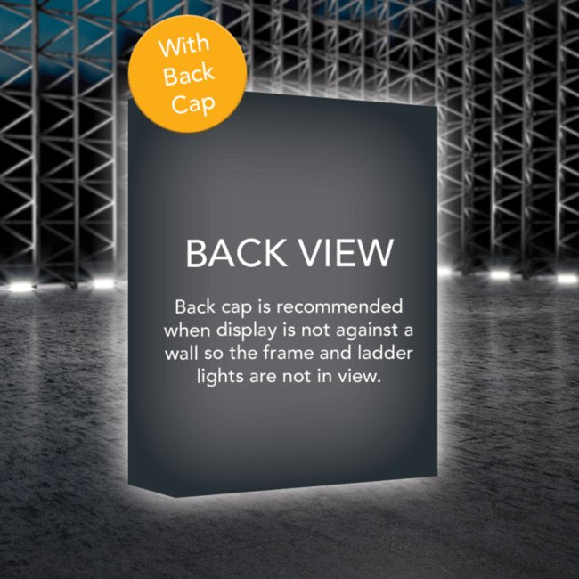 5ft Illuminated Pop Up Display with Fabric Print - Portable Wall Display - Image 5
