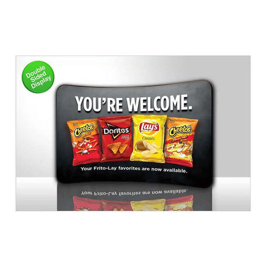 10ft Double Sided Fabric Print Curve Tube Display - Image 1