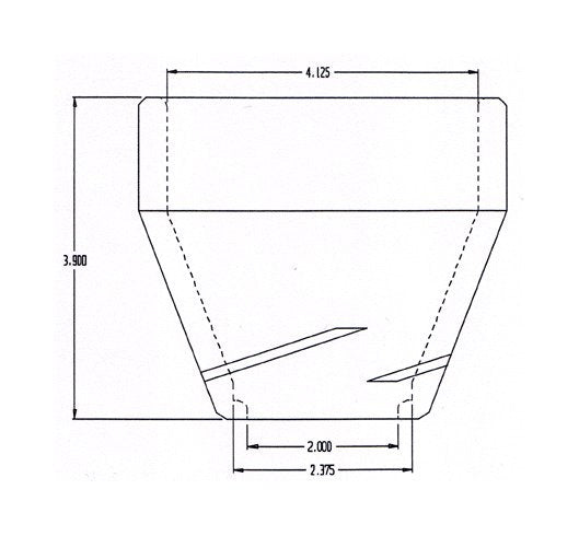 36 Pieces per Carton Pouring Cup Style With Lip for 2-3/8 Inch (in) Outer Diameter (OD) Strainer Core - Image 2