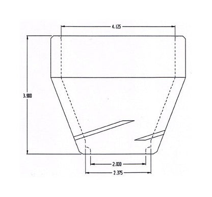 36 Pieces per Carton Pouring Cup Style With Lip for 2-3/8 Inch (in) Outer Diameter (OD) Strainer Core - Image 2