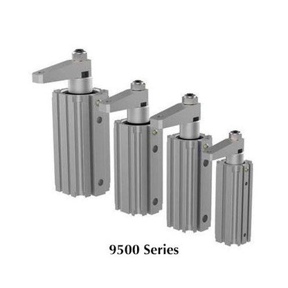 Destaco Pneumatic Left Hand Swing Power Clamp - 5.22 in Height - Image 2