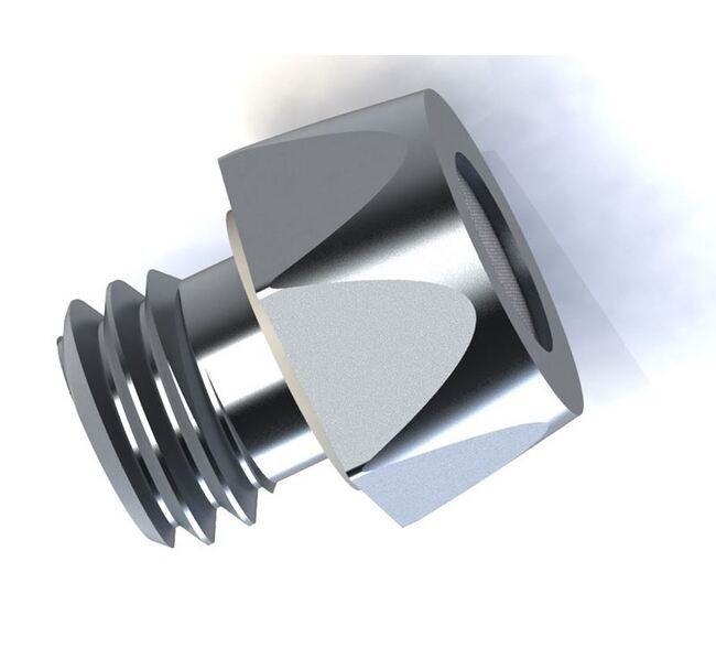 Precision Metal Orifice Assembly - 10-32 UNF Bleed Plug with Integral Screen - Image 1
