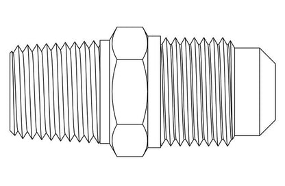 Precision Brass Orifice Adapter - SAE 45° Flare, 0.013" Dia - Image 2