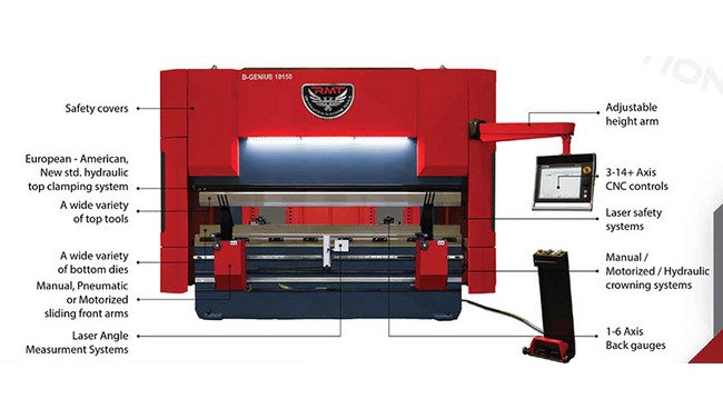 RMT B-GENIUS 10-150 CNC Press Brake Bending Machine - Image 3