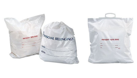 Polyethylene Personal Belongings Tote Bag with Single Drawstring - Image 1
