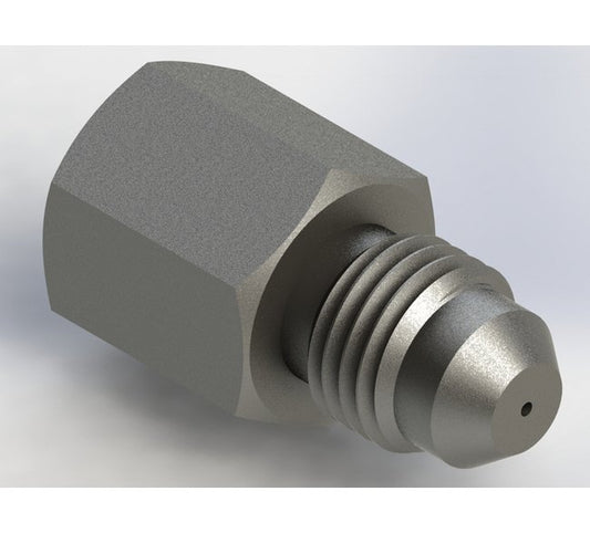 SAE 37 Degree Flare Adapter CFJ4 - Precision Metal Orifice - Image 1