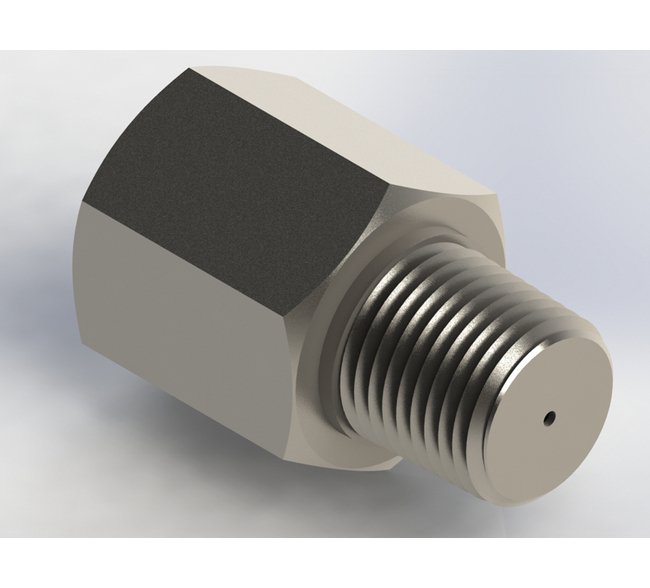 Precision Metal Orifice Pressure Snubber NPT Pipe Adapter - Image 1