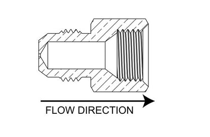 SAE 37 Degree Flare Adapter CFJ6 - Precision Metal Orifices - Image 3