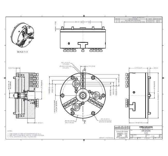 Precision Rotating Air Chuck for Cylindrical Machining - Image 2
