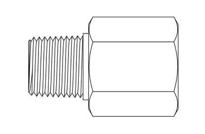 Precision Pressure Snubber - NPT Pipe Adapter - Image 2
