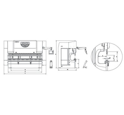 RMT B-SMART 10-2S0 CNC Syncro Press Brake Bending Machine - 250 Tons - Image 2