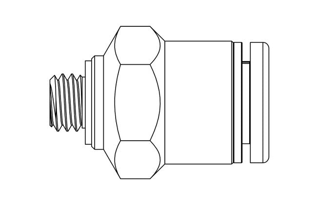 Precision Metal Orifice Push-On Tube Adapters - 10-32 UNF x Tube - Image 2