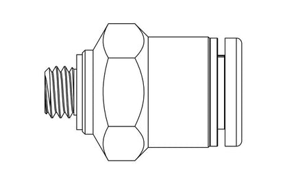 Precision Metal Orifice Adapters, 10-32 UNF x Tube - Image 2