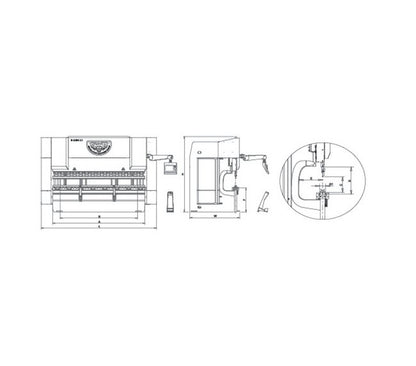 RMT B-GENIUS 20-350 7-Axis CNC Syncro Press Brake Bending Machine - Image 2