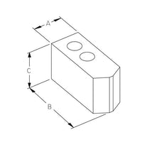 MicroCentric Precision Blank Top Jaws for 6 inch Chuck
