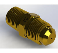 Precision Brass Orifice Adapter - SAE 45 Degree Flare, 0.031 in