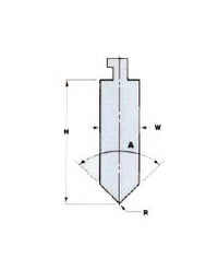 Precision 85 Degree General Purpose Press Brake Tooling Punch - 0.187 in Tip Radius