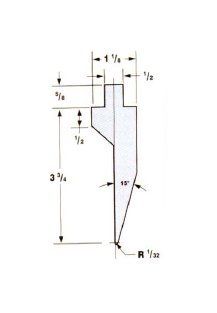 Aircraft Type Tooling Punch, Model P181, 0.062 Radius - Image 1