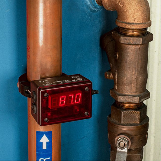 Exair Digital Flowmeter for 5 Inch Iron Pipe with Data Logger - Image 1