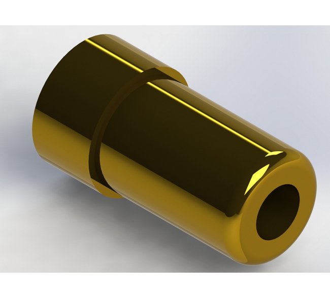 Precision Metal Orifices - Brass Press-Fit Inserts 0.128" OD - Image 1