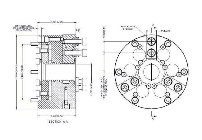 PPC165D Precision Power Chuck Models - 165mm Chuck Diameter - Image 4