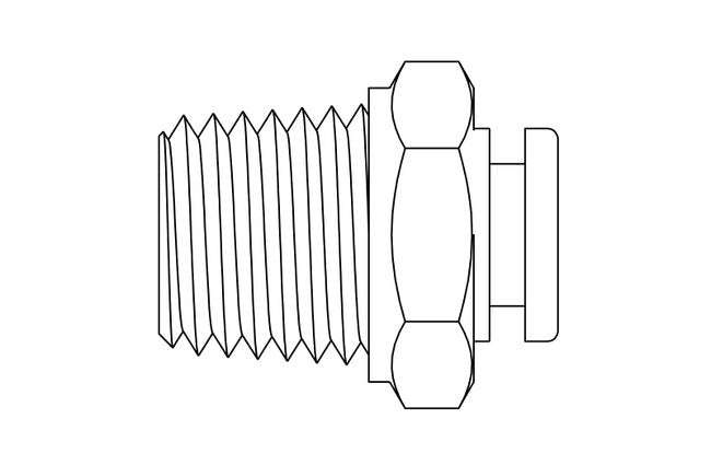 Precision Metal Orifices - Push-On Tube Adapters, 1/4" NPT x Tube - Image 2