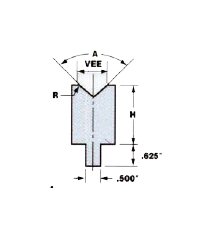 Precision Ground American Style Press Brake Lower Die, 88 Degree Angle, 14 Gauge Capacity - Image 1