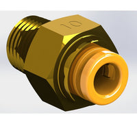 Precision Metal Orifice Push-On Tube Adapters 1/8 NPT