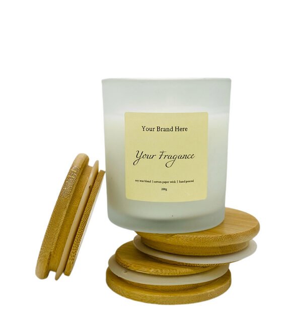 Premium Frosted Private Label Candle in Glass Tumbler - 11 oz - Image 5