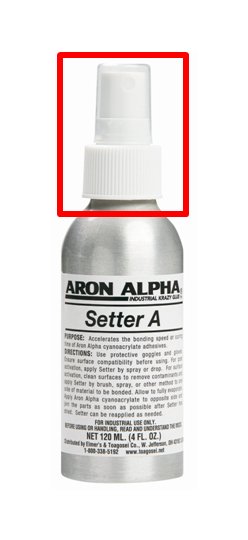 ARON ALPHA Setter H with Pump Sprayer - Instant Adhesive Accelerator - Image 2