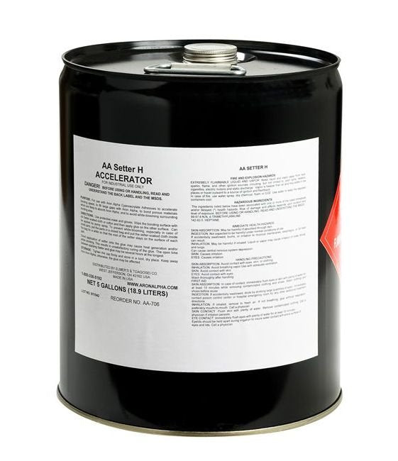 ARON ALPHA Setter H - Cyanoacrylate Accelerator 5 Gallon - Image 1