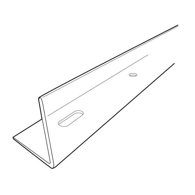 Heavy Duty Clear PETG Extruded Front Fence for Perforated Shelves - Image 2