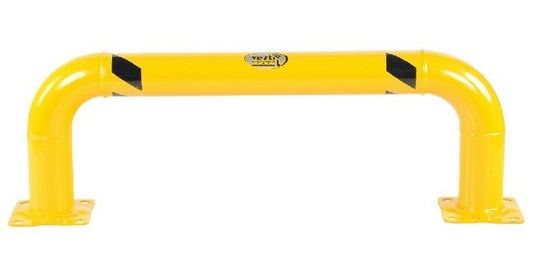 Heavy-Duty Low Profile Rack Guard - Yellow Powder Coat, 16-15/16" x 48-5/8" - Image 1