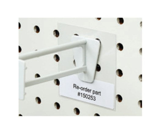 Peg Back Label Holder for Reorder Information - Image 1