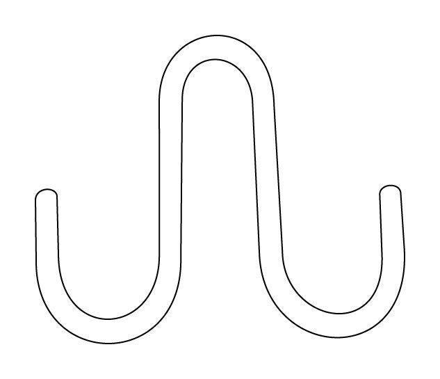 Heavy Duty Double 'S' Hook for Merchandising Strips - Image 2