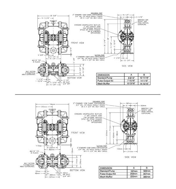 Sandpiper S20 Non-Metallic Ball Valve Diaphragm Pump - Image 2