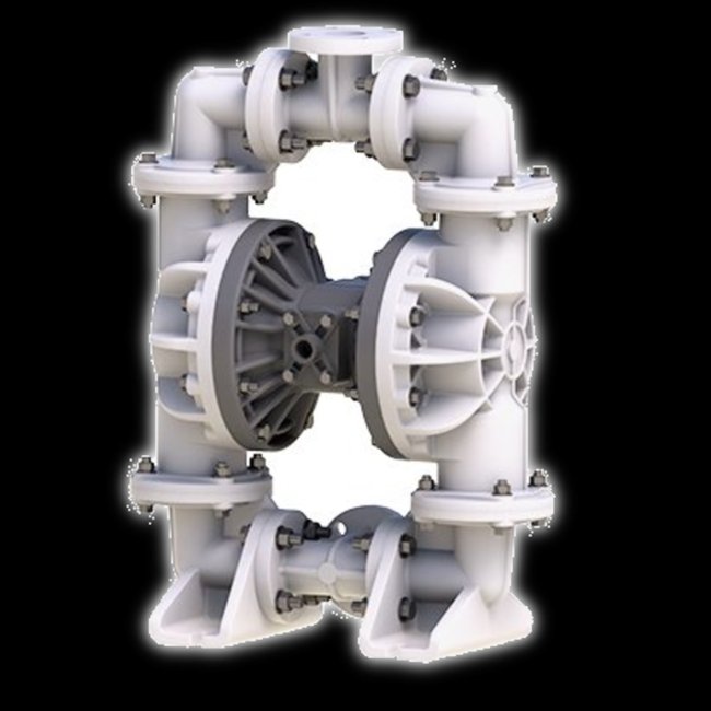 Sandpiper S20 Poly Diaphragm Pump, PTFE/Santo, 2" - Image 1