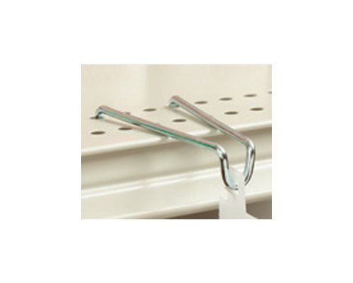 Zinc Plated Steel Perforated Shelf-Top Hook - Image 1