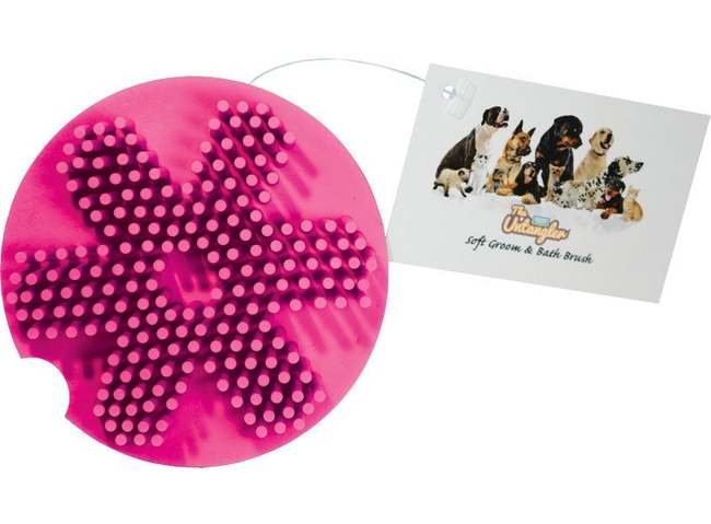 UntanglerÂ® Pet Groom and Massage Brush with 91 Soft Fingers - Image 2