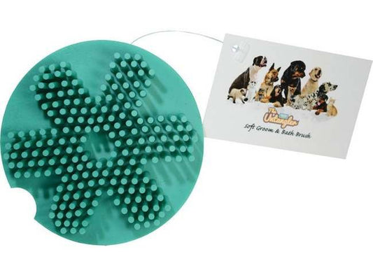 UntanglerÂ® Pet Groom and Massage Brush with 91 Soft Fingers - Image 1
